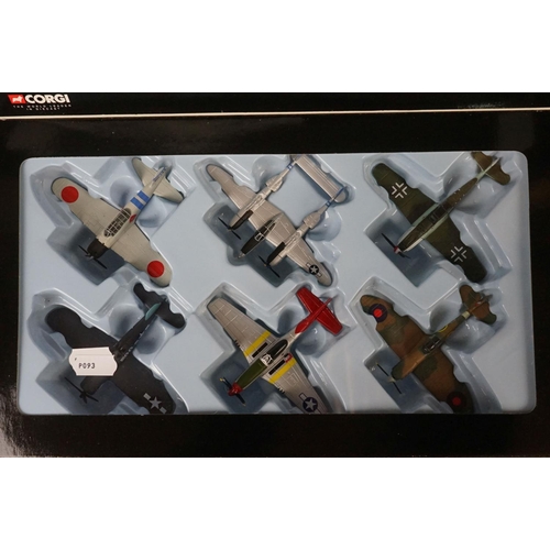 265 - Three 1:72 Corgi Aviation Archive diecast models to include Hawker Hurricane Mk1 No257 Sqn RAF Sqn L... 