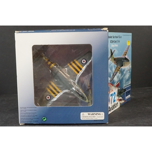 269 - Seven Boxed diecast model aircraft to include Corgi Haynes Miniature History Avro Lancaster - Skymax... 