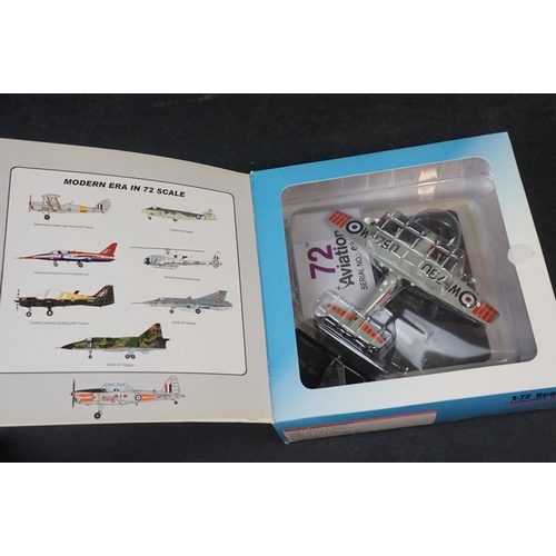 269 - Seven Boxed diecast model aircraft to include Corgi Haynes Miniature History Avro Lancaster - Skymax... 