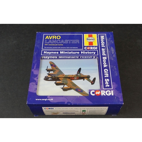 269 - Seven Boxed diecast model aircraft to include Corgi Haynes Miniature History Avro Lancaster - Skymax... 