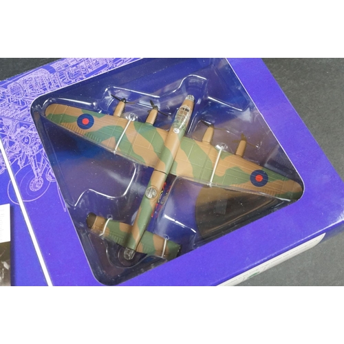 269 - Seven Boxed diecast model aircraft to include Corgi Haynes Miniature History Avro Lancaster - Skymax... 