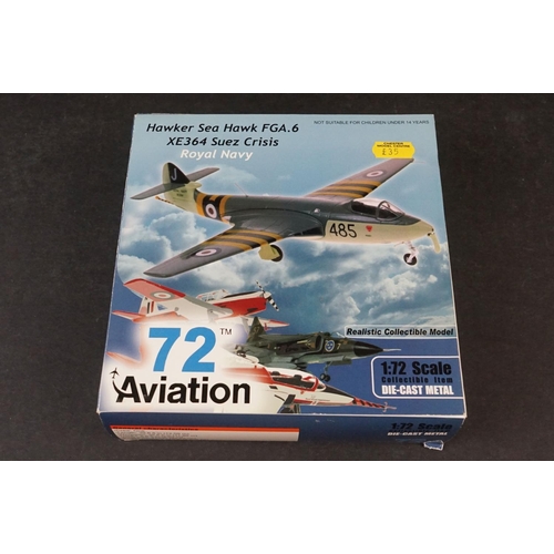 269 - Seven Boxed diecast model aircraft to include Corgi Haynes Miniature History Avro Lancaster - Skymax... 