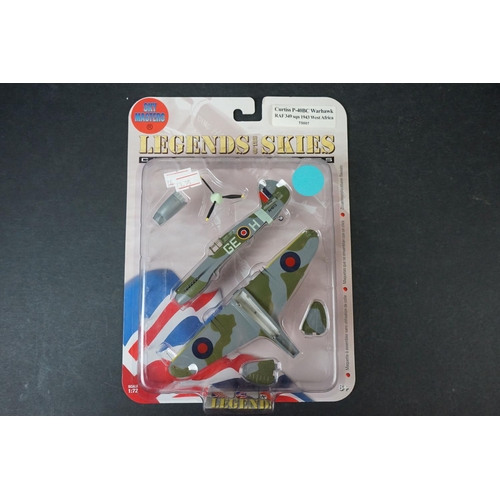 272 - 11 packaged diecast model aircraft to include Nakajima Ki-43, de Havilland Mosquito FB VI, Fiat G.55... 