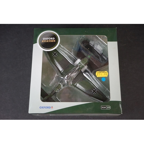 273 - 30 x Boxed Oxford Diecast Aviation 1/72 models to include Supermarine Spitfire MkI - Macchi Folgore ... 