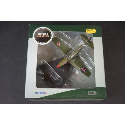 273 - 30 x Boxed Oxford Diecast Aviation 1/72 models to include Supermarine Spitfire MkI - Macchi Folgore ... 