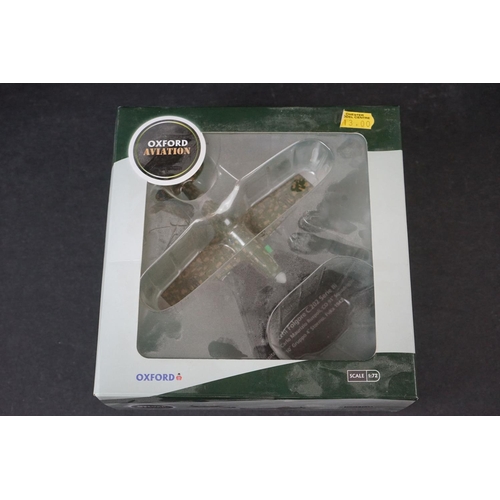 273 - 30 x Boxed Oxford Diecast Aviation 1/72 models to include Supermarine Spitfire MkI - Macchi Folgore ... 