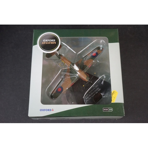 273 - 30 x Boxed Oxford Diecast Aviation 1/72 models to include Supermarine Spitfire MkI - Macchi Folgore ... 