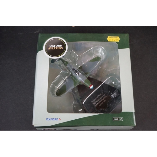 273 - 30 x Boxed Oxford Diecast Aviation 1/72 models to include Supermarine Spitfire MkI - Macchi Folgore ... 