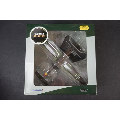 273 - 30 x Boxed Oxford Diecast Aviation 1/72 models to include Supermarine Spitfire MkI - Macchi Folgore ... 