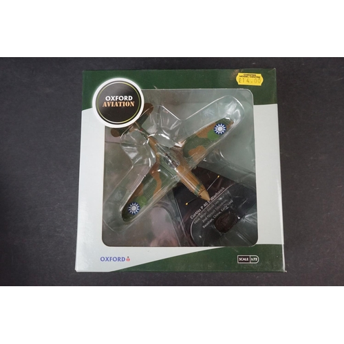 273 - 30 x Boxed Oxford Diecast Aviation 1/72 models to include Supermarine Spitfire MkI - Macchi Folgore ... 