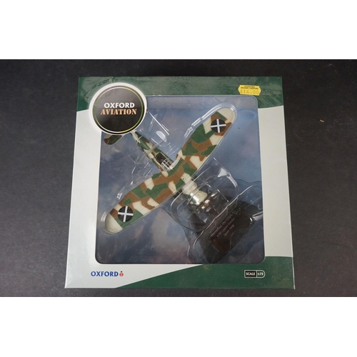 273 - 30 x Boxed Oxford Diecast Aviation 1/72 models to include Supermarine Spitfire MkI - Macchi Folgore ... 