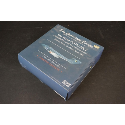 274 - Two Sky Guardians Europe 1/72 diecast models to include ltd edn Sea Vixen F(AW) Mk 2 XN694/305/VL No... 