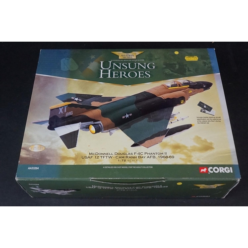 278 - Six Boxed Corgi Aviation Archive diecast models to include 1/72 AA33204 McDonnell Douglas F-4C Phant... 