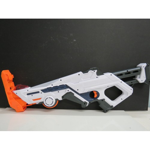 414A - Collection of Eight Nerf Guns to include Lazerops, Flipfury, Twinshock, Xshot, Dual-Strike, N-Strike... 