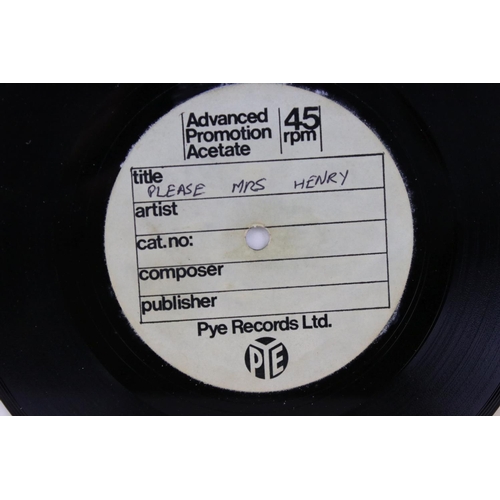 454 - Vinyl - Bob Dylan Please Mrs. Henry 1967 Pye Records one sided UK Acetate. Unreleased earlier versio... 