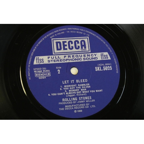 463 - Vinyl - The Rolling Stones Let It Bleed UK Boxed Decca Stereo issue with original poster and origina... 