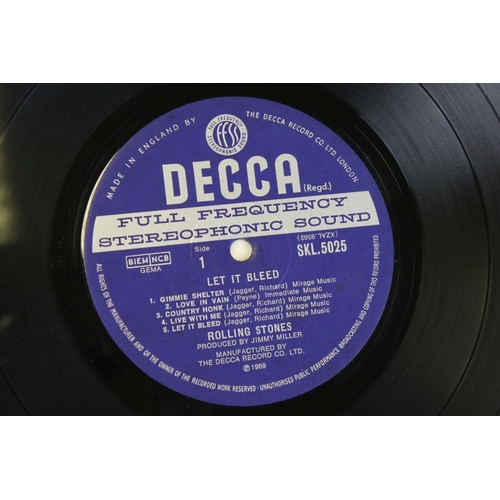 464 - Vinyl - The Rolling Stones Let It Bleed UK 1st press promo sample, unboxed Decca stereo issue with o... 