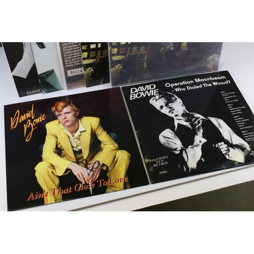 524 - Vinyl - Eight David Bowie LPs to include 2 x Ziggy Stardust, The World of, Lodger, Lost & Forgotten,... 