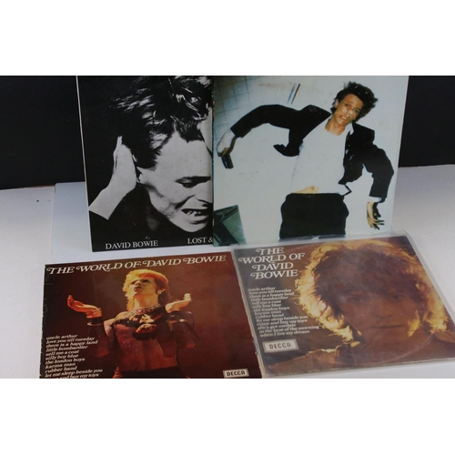 524 - Vinyl - Eight David Bowie LPs to include 2 x Ziggy Stardust, The World of, Lodger, Lost & Forgotten,... 