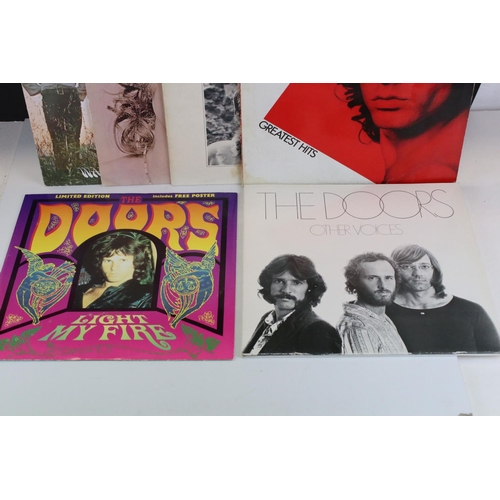 794 - Vinyl - The Doors seven LP's, one 12