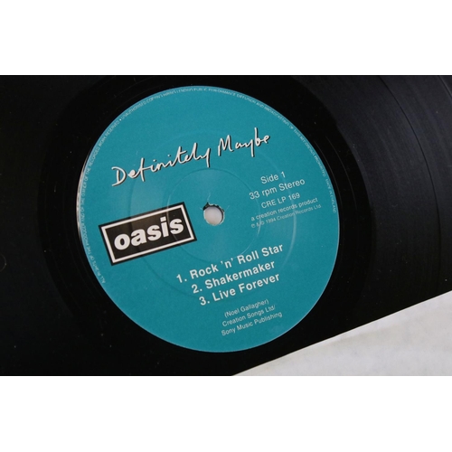 802 - Vinyl - Oasis Definitely Maybe on Creation CRE LP 169.  Gatefold sleeve showing signs of shelfwear a... 