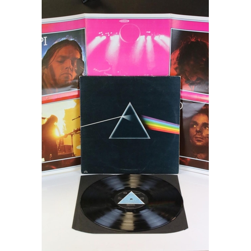 805 - Vinyl - Pink Floyd Dark Side Of The Moon (SHVL 804) solid blue triangle, A2 B2, lighter blue tinge g... 