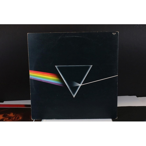 805 - Vinyl - Pink Floyd Dark Side Of The Moon (SHVL 804) solid blue triangle, A2 B2, lighter blue tinge g... 