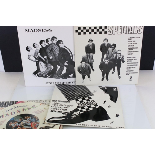 809 - Vinyl - 10 2 Tone / Ska records including Specials, Madness, Best Of British Compilation.  Condition... 