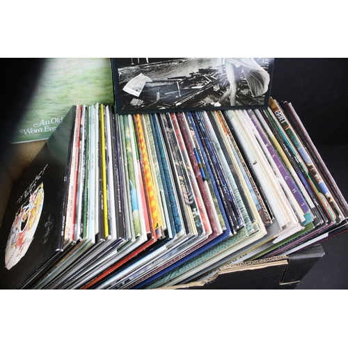 328 - Vinyl - Approx 80 rock & pop LP's including Rush, Status Quo, Steeleye Span, Queen, Steve Howe, Sant... 