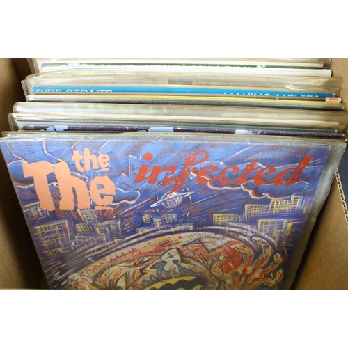 679 - Vinyl - Rock Pop and Indie collection of approx 50 LP's plus some 12 inch singles featuring Elvis Co... 