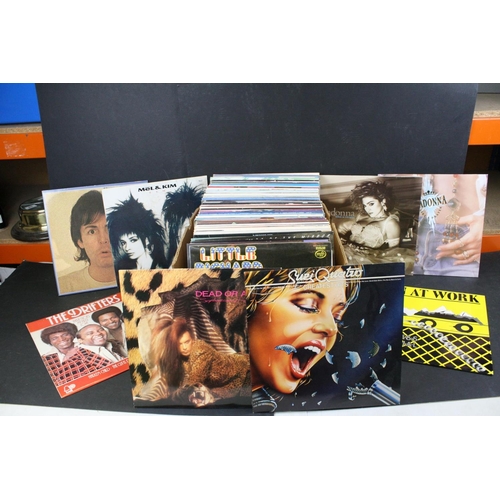 681 - Vinyl - Pop & Rock collection of over 100 LP's to include Madonna, Men At Work, Suzi Quatro, Stevie ... 