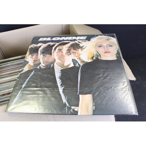 698 - Vinyl - Rock & Pop collection of approx 60 LP's including Blondie, Rush, Elton John, Blue Oyster Cul... 