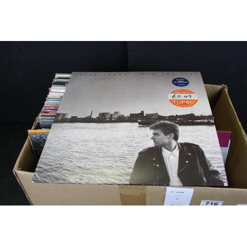 716 - Vinyl - Pop collection of over 60 LP's plus a few 12 inch singles.  Artists include Wings, Duran Dur... 