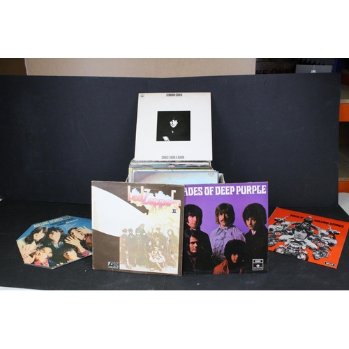 719 - Vinyl - Approx 30 LP's mainly rock & pop including Deep Purple x 3, Rolling Stones x 4, Led Zeppelin... 