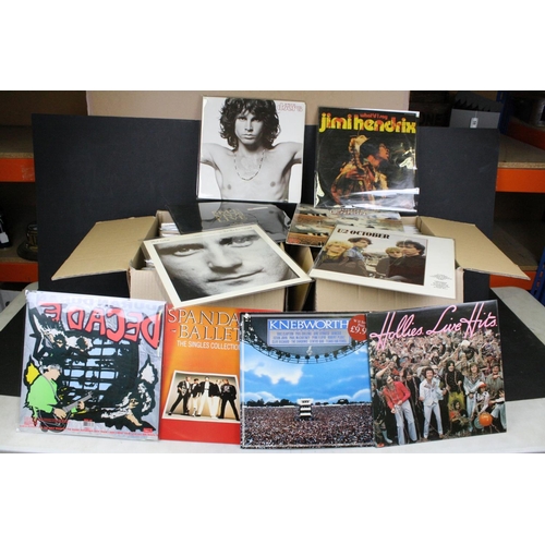 785 - Vinyl - Over 150 rock & pop LP's including Deep Purple, U2, The Doors, Jimi Hendrix, Run DMC, Ronnie... 