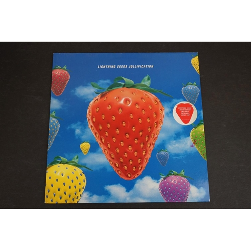 202 - Vinyl - Two LPs to include Lightning Seeds Jollification on Epic 4772371 and Levellers WOL1034, vg+