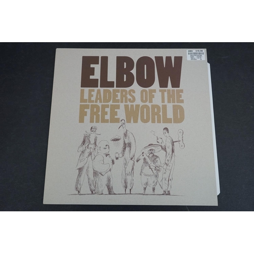 207 - Vinyl - Three original press LPs to include Elbow Leaders of the Free World VVR1032551 with HMV pric... 