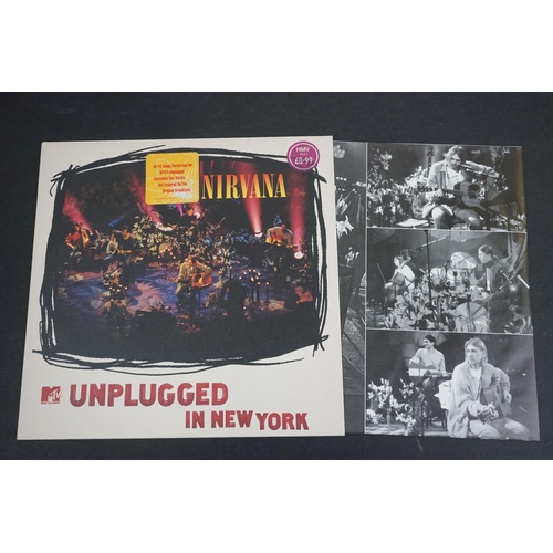 208 - Vinyl - Two LPs to include Nirvana MTV Unplugged in New York on Geffen GEF24727 and No Doubt Tragic ... 