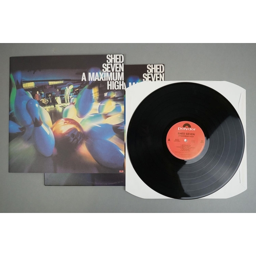 108 - Vinyl- Shed Seven A Maximum High LP on Polydor 531039-1 with booklet (excellent) sleeves and vinyl e... 