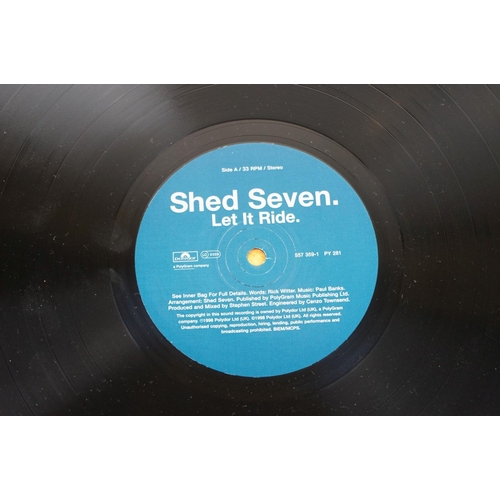 109 - Vinyl - Shed Seven Let It Ride LP on Polydor 557359-1, sleeves and vinyl ex