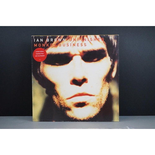 14 - Vinyl - Two Ian Brown LPs on Polydor to include Unfinished Monkey Business 539916-1 ltd edn gatefold... 