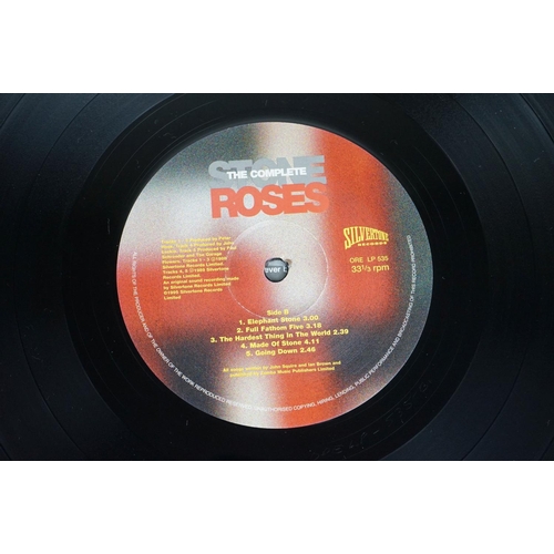 17 - Vinyl - Two The Stone Roses LPs to include The Complete... on Silvertone ORE 2 LP 535 with inner sle... 