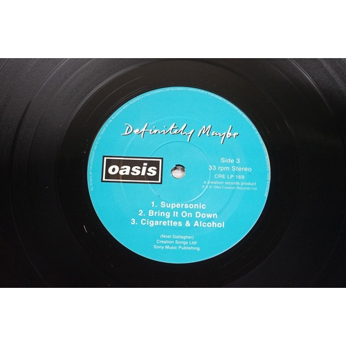 22 - Vinyl - Oasis Definitely Maybe 2 LP on Creation CRE LP 169, sleeves vg with wear particularly to top... 