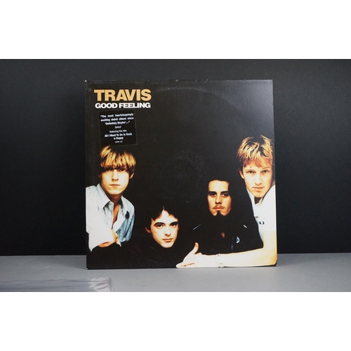 7 - Vinyl - Travis Good Feeling LP on Independiente ISOM 1LP, with black cover, sticker to cover, inner ... 