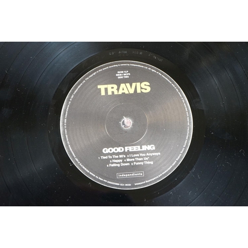 7 - Vinyl - Travis Good Feeling LP on Independiente ISOM 1LP, with black cover, sticker to cover, inner ... 