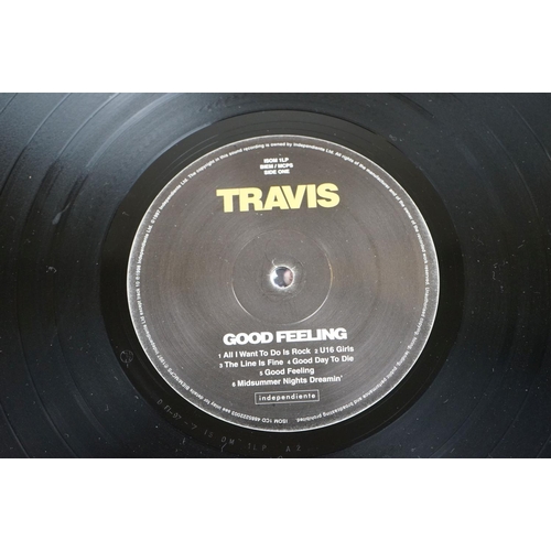 7 - Vinyl - Travis Good Feeling LP on Independiente ISOM 1LP, with black cover, sticker to cover, inner ... 