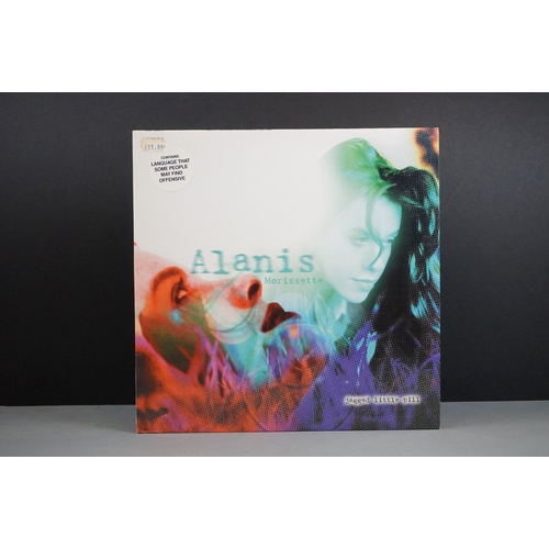 26 - Vinyl - Alanis Morissette Jagged Little Pill LP on Maverick/Reprise 9362-45901-1, with lyric inner s... 