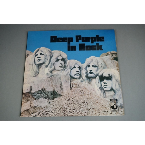 55 - Vinyl - Deep Purple 4 LP's to include In Rock (SHVL 777) no EMI on label, matrices A2 & B1, Harvest ... 