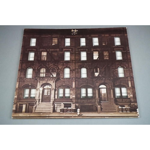 56 - Vinyl - 2 Led Zeppelin LP's to include Four Symbols (2401012) red and purple label with symbols (inv... 