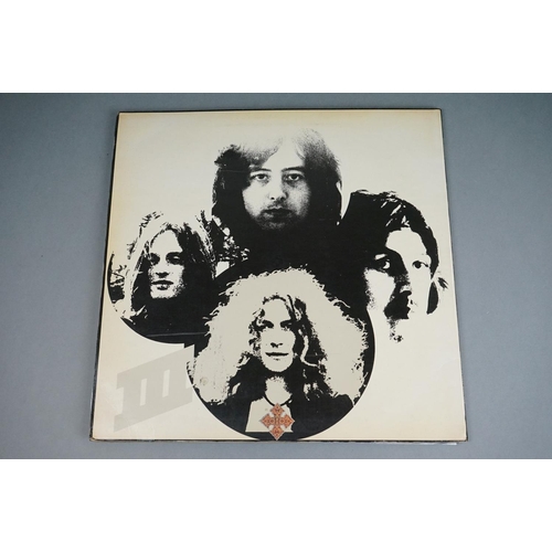 57 - Vinyl - 3 Led Zeppelin LP's to include One (588171) red and purple label, Warner Bros publishing cre... 